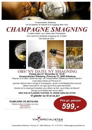 Champagne Smagning, Fredag den 27. November kl. 18.30